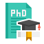 external-phd-university-flaticons-flat-flat-icons-3